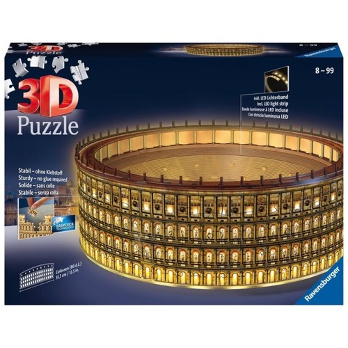 Puzzle colosseo con led - colosseo,