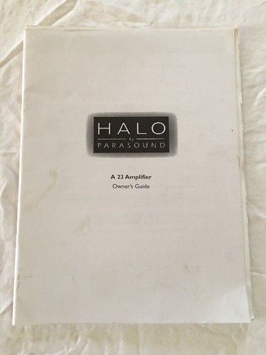 Parasound halo a23 guida - parasound,