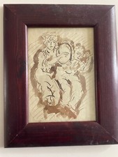 disegno antico in piccola cornice da tavolo