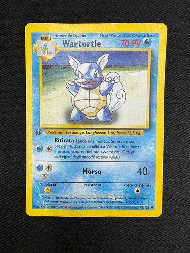 Pokemon wartortle 102 set - wartortle, 42/102