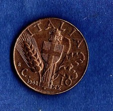 ITALIA 1942 centesimi 10
