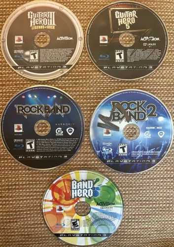 Ps3 music games bundle guitar - ps3,