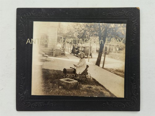 Antica foto ragazza auto - foto, a