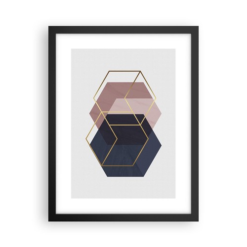 Poster 30x40cm esagoni moderni - 30x40cm,