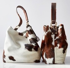 Borsa tote in vera pelle di