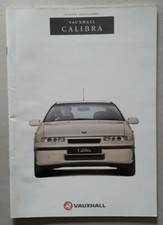 Brochure vauxhall calibra 1992 - brochure,