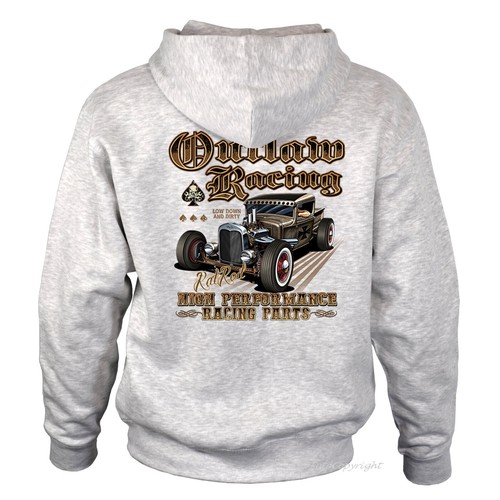 Hot rod giacca felpa - hot, car