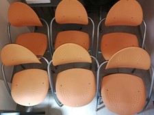 stock 13 pezzi: 6x sedie 6x panche 1x attaccapanni Serie Pamy di Cazzaro - USATO