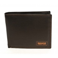 Portafoglio in pelle c/patta e