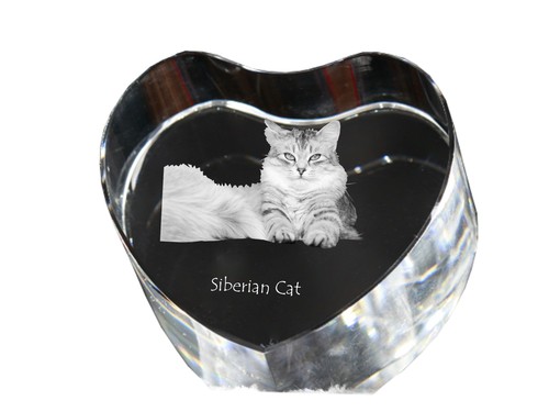 Siberiano gatto kristalluhr - -,