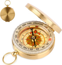 Bussola in Ottone Impermeabile Tascabile E Portatile, Strumenti Di Navigazione p