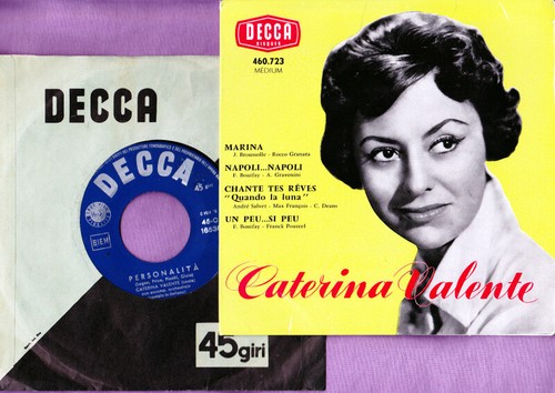 Caterina valente raro - lotto, 2