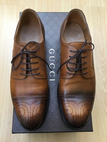 Scarpe gucci marroni stringate - scarpe,