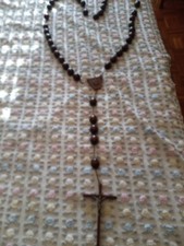 Antico Grande Rosario In Legno