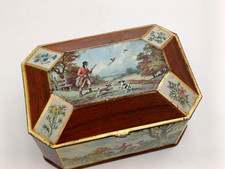 SCATOLA LATTA VINTAGE '60 - ANONIMA - SCENE DI CACCIA