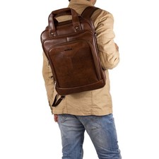 Zaino cuoio borsa uomo ragazzo