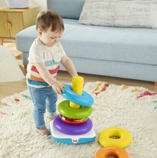 Fisher-Price Piramide Anelli Impilabili Gigante Giocattolo Colorato Bambini 6m+