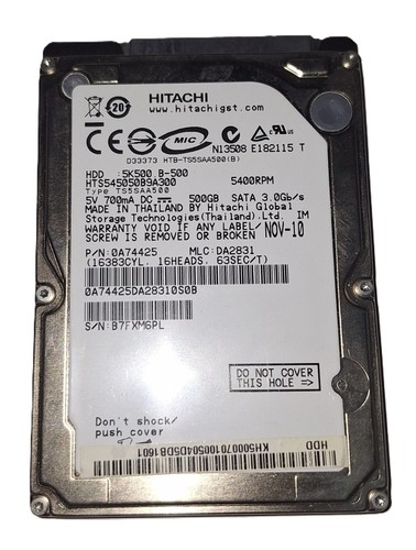 Hdd 500gb hitachi - hdd, da
