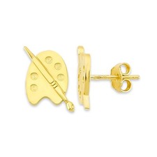 Orecchini a perno pittore in