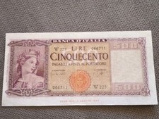 500 Lire Italia Sostitutiva W229 Rarissima 