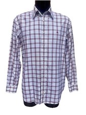 Burberry London Camicia Shirt Uomo Righe Stripes Logo Long Sleeve L