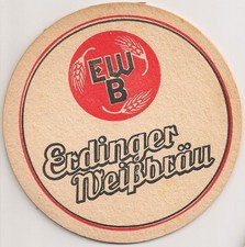 Erdinger Weißbräu - storico sottobicchiere birra / feltro birra "EWB"