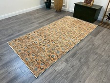 Orange Area Rug, Living room rug, bohemian rug, oriental rugs 4.1 x 7.9 ft