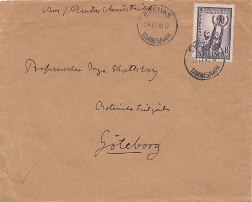 Finlandia 1946 lettera - 1946:,