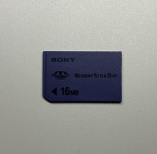 MEMORY STICK DUO SONY ORIGINALE 16MB MSA-M16A VIOLA RARA PSP PLAYSTATION