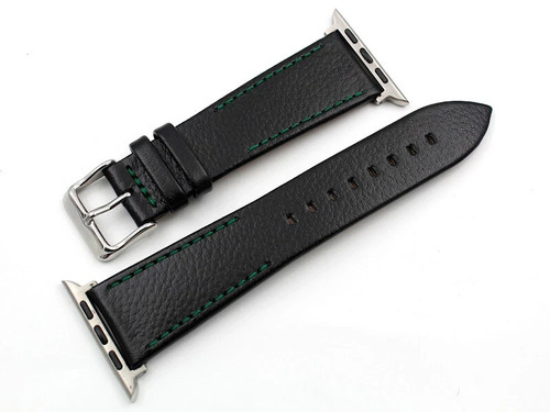 Cinturino pelle alce nero - pelle,