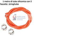 Tubo siliconico retinato per macchina da caffe Saeco-Philips 1 metro +2 fascette
