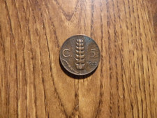 ITALY 5 CENTESIMI 1922 COIN