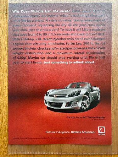 Saturn sky red line - saturn, roadster