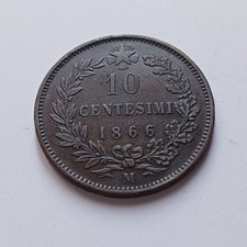Moneta 10 Cent 1866 VEII