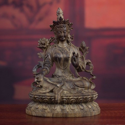 Statua buddha guanyin - buddha, legno