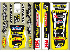 KIT FOGLIO ADESIVI MOTO