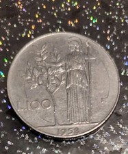 1958 100 Lire Coin With Slight