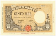 100 LIRE BARBETTI GRANDE B