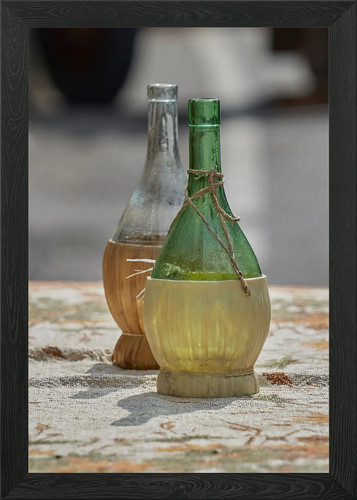 Vecchia bottiglia vino - di,
