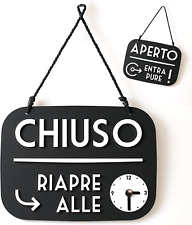 Cartello Aperto Chiuso Torno