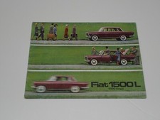 FIAT 1500 L BROCHURE DEPLIANT PROSPEKT CATALOGO (G10)
