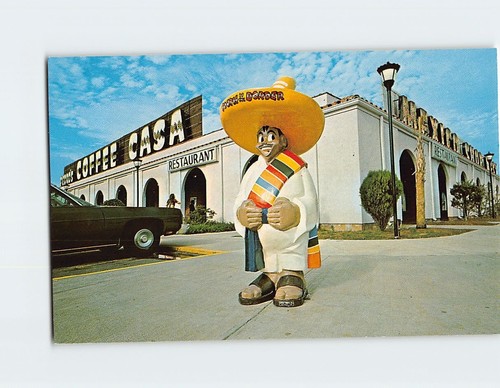Postcard coffee casa and - postcard,