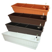 XXL Balconiera Fioriera Venezia con Irrigazione Incl. Wasserstandsanzeiger