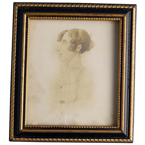 Antique portrait miniature - antique,