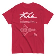 Maglietta Dassault Rafale French Fighter Jet design pulito