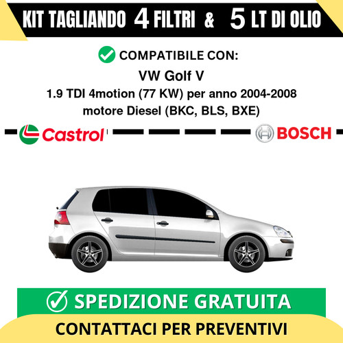 Tagliando filtri bosch - filtri,
