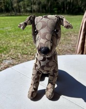 Peluche cane Coach marrone