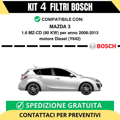 Kit bosch filtri tagliando - bosch,