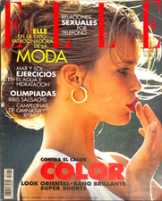 CLAUDIA SCHIFFER Patricia Velasquez STEWART WHYTE Elle Magazine Spain July 1992