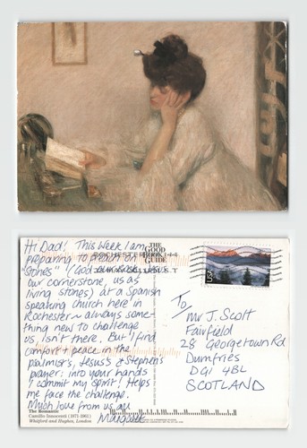 Postcard the romantic - -,